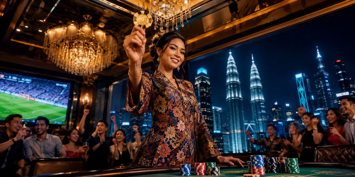 Kuala Lumpur casino entertainment featuring batik motifs and a night lottery atmosphere